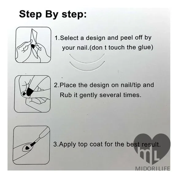 DISNEY (Minnie & Retro Mickey Mouse) Fingernail Sticker Manicure Decals - Picture 3 of 7